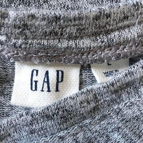 🔃Gap Light Gray V Neck Soft Spun Knit Midi Dress - Picture 5 of 8